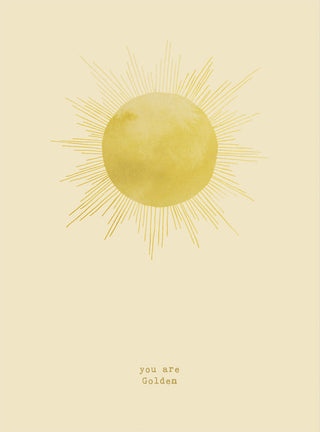 YOU ARE GOLDEN  - DIN A4 - POSTER