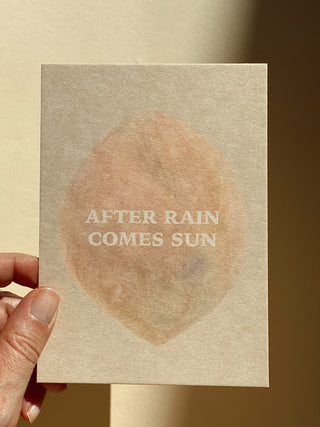 AFTER RAIN COMES SUN - POSTKARTE -