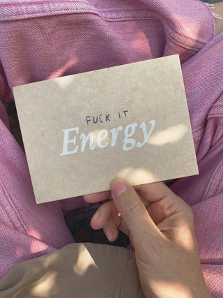 FUCK IT ENERGY - POSTKARTE