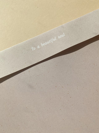 TO A BEAUTIFUL SOUL - BRIEFUMSCHLAG - DIN A4 - GESCHENKUMSCHLAG