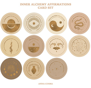 INNER ALCHEMY AFFIRMATIONS KARTENSET - GOLD EDITION - 11 KARTEN IM SET