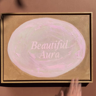 BEAUTIFUL AURA - ORIGINAL LEINWAND AUS CANVAS 30 x 40 CM - MIT SCHATTENFUGENRAHMEN