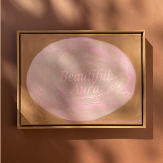 BEAUTIFUL AURA - ORIGINAL LEINWAND AUS CANVAS 30 x 40 CM - MIT SCHATTENFUGENRAHMEN
