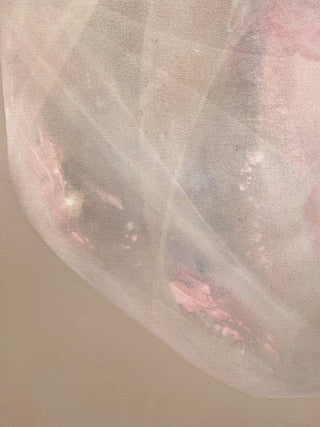 ROSE QUARZ - ORIGINAL LEINWAND AUS CANVAS 70 X 100 CM