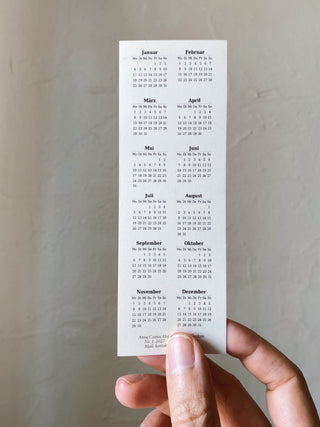 2027 YOU ARE HERE TO SHINE - LESEZEICHEN MIT KALENDER ÜBERSICHT - GOLD EDITION