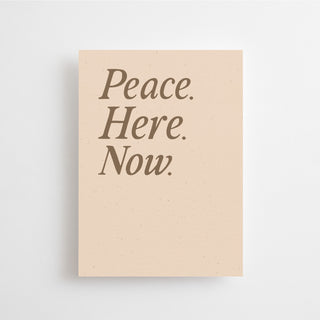 PEACE. HERE. NOW. - MINIKARTE -