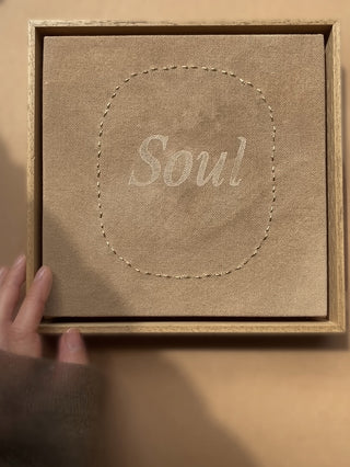SOUL - ORIGINAL LEINWAND AUS CANVAS 20 x 20 CM - MIT SCHATTENFUGENRAHMEN