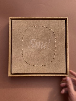 SOUL - ORIGINAL LEINWAND AUS CANVAS 20 x 20 CM - MIT SCHATTENFUGENRAHMEN