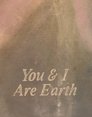 YOU & I ARE EARTH - ORIGINAL LEINWAND AUS CANVAS 70 x 90 CM - MIT SCHATTENFUGENRAHMEN