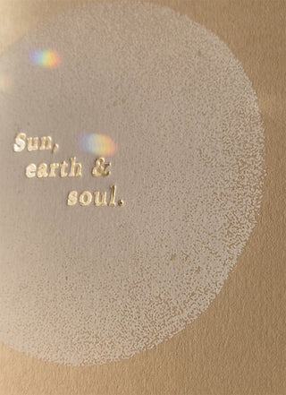 SUN, EARTH & SOUL - DIN A3 PRINT - GOLDFOLIE